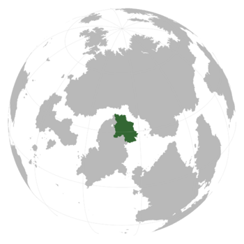 The Oldirian Union (dark green) on Jotunnheim